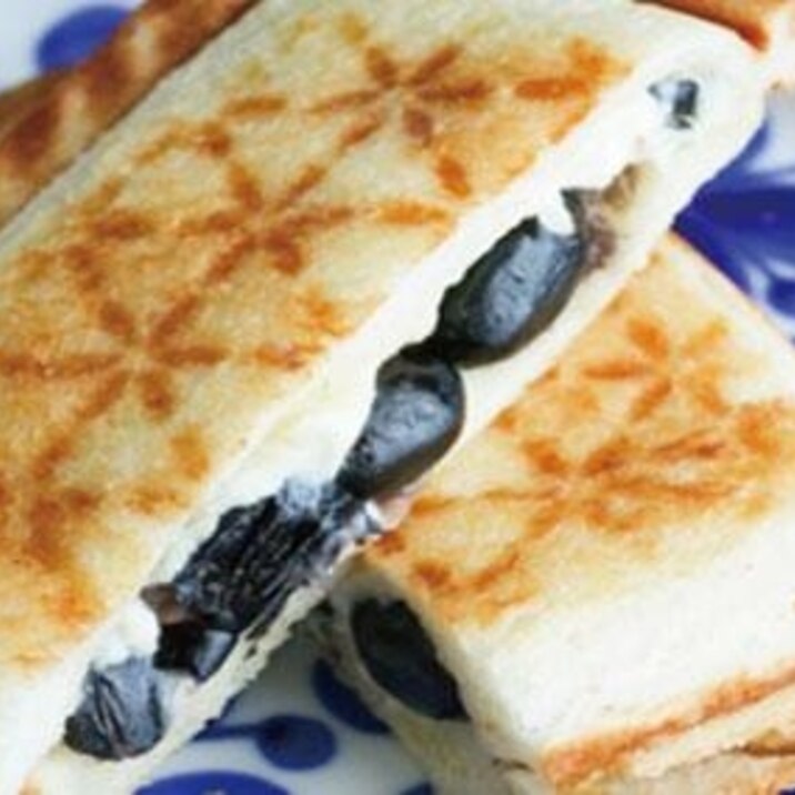 黒豆のクリームチーズサンド